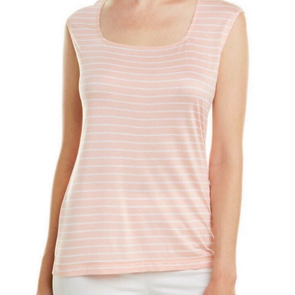 Lafayette 148 NY The‎ Modern T-Shirt Tank Top Shell/White XS